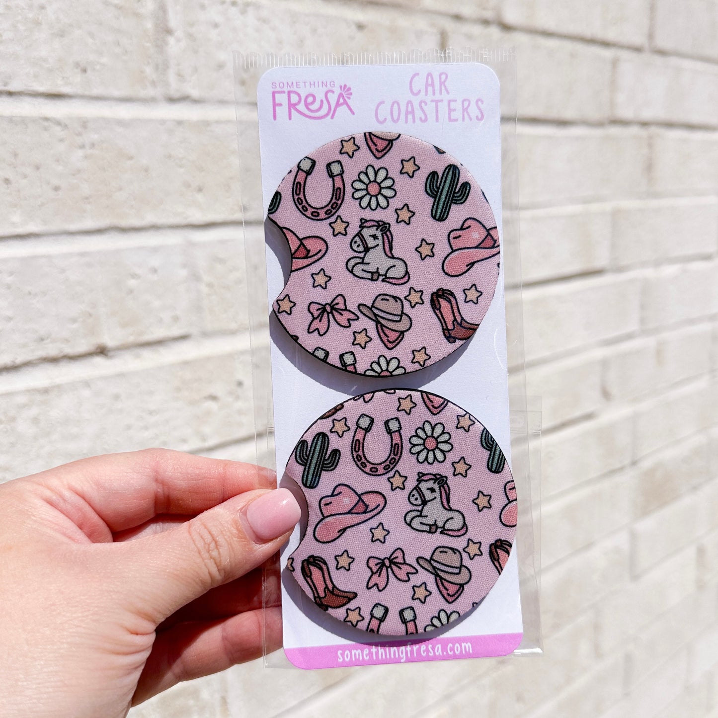 Cowgirl Car Coaster