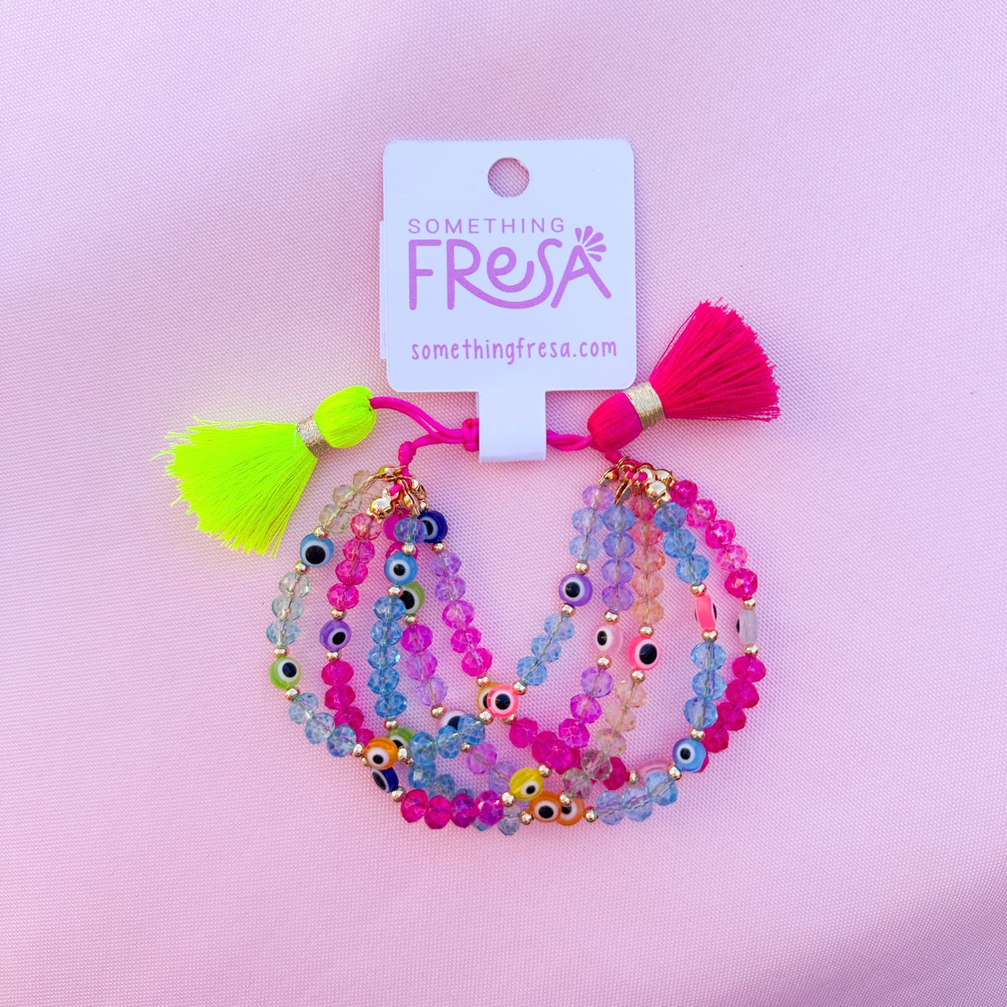 Colorful Evil Eye Bracelet (Colors may vary)