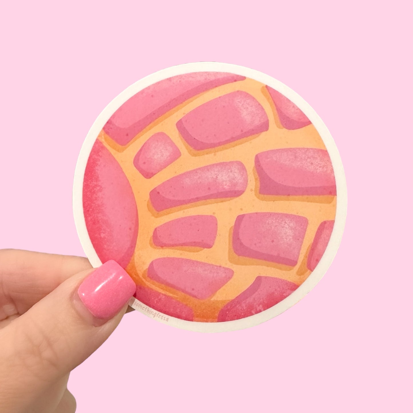 Pink Concha Sticker