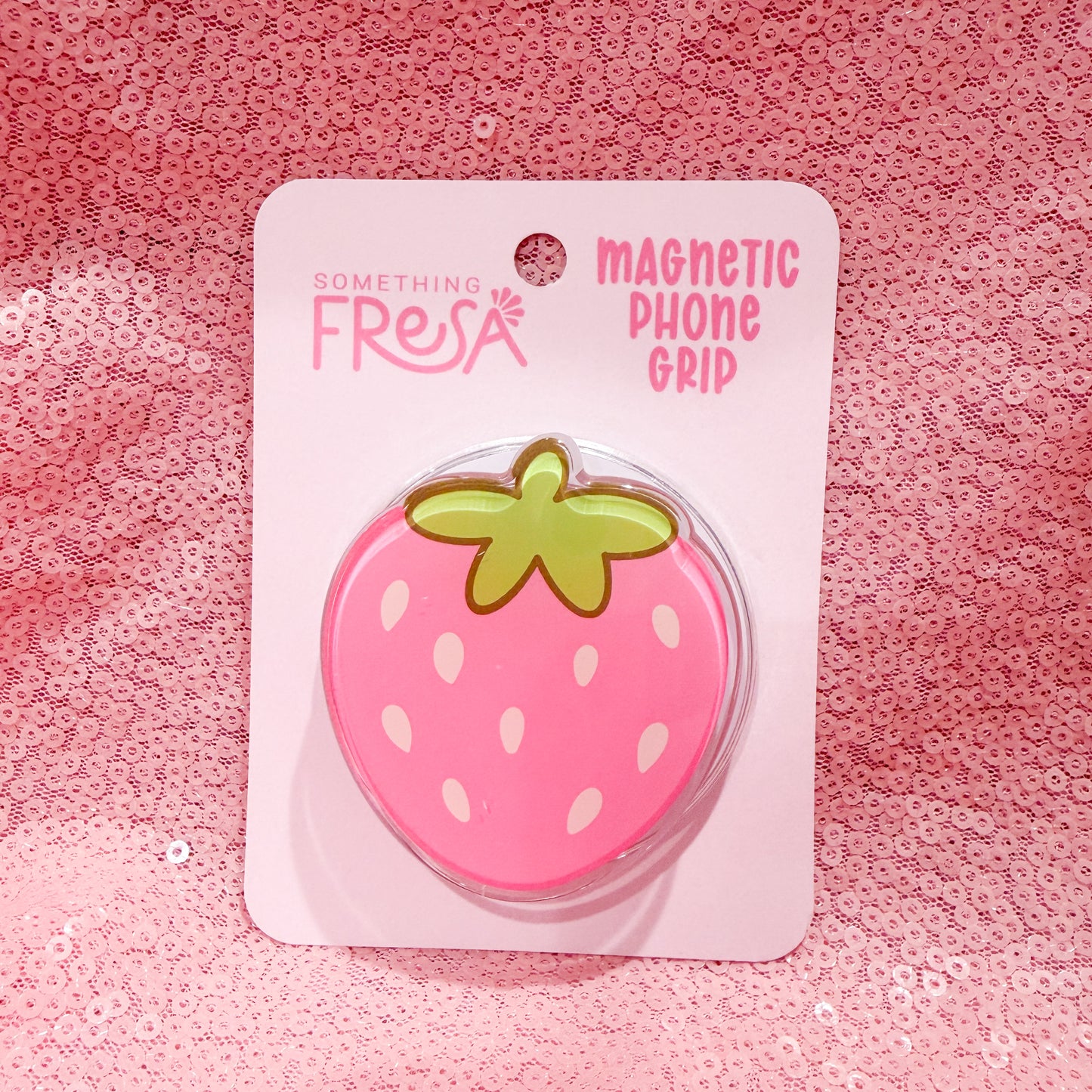 Strawberry Magnetic Phone Grip
