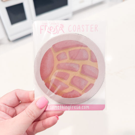 Pink Concha Coaster