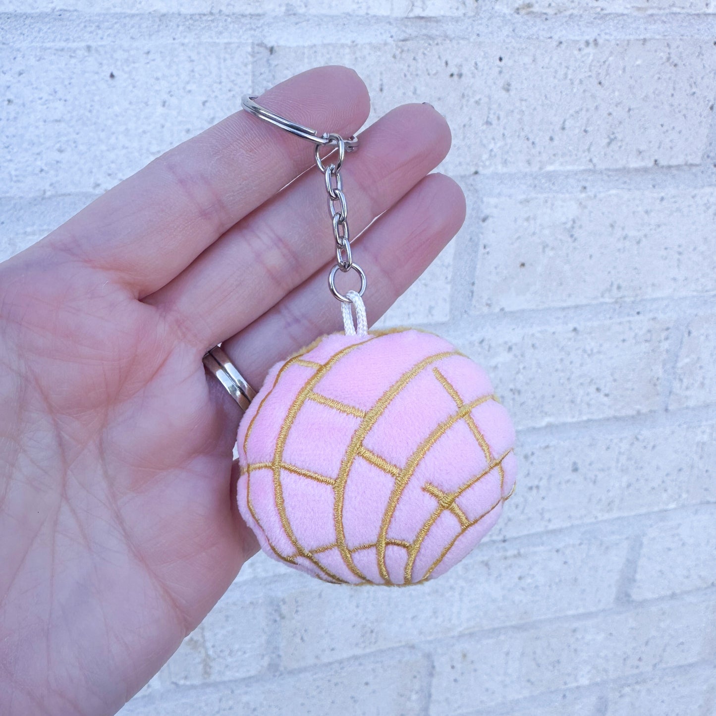 Pink Concha Keychain