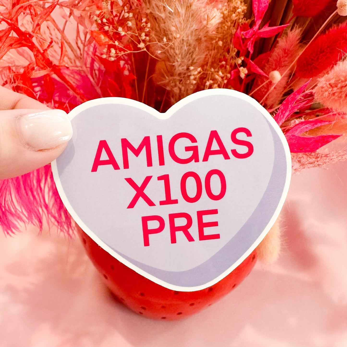 Conversation Heart Sticker: Amigas x100pre