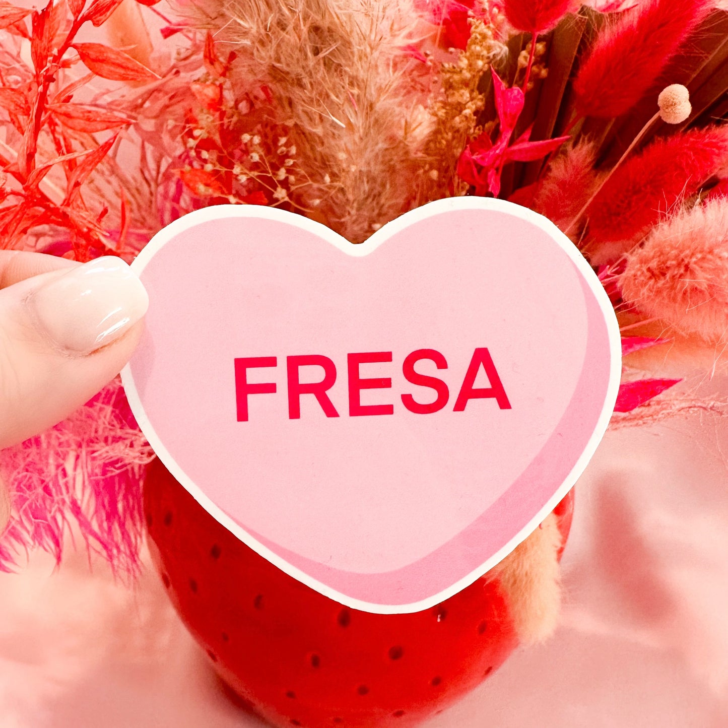 Conversation Heart Sticker: Fresa