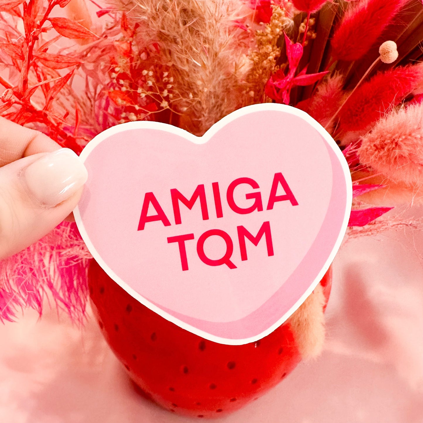 Conversation Heart Sticker: Amiga TQM