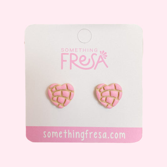 Mini Heart Concha Studs