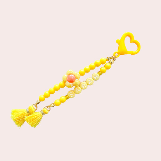 Yellow Flower Key Chain