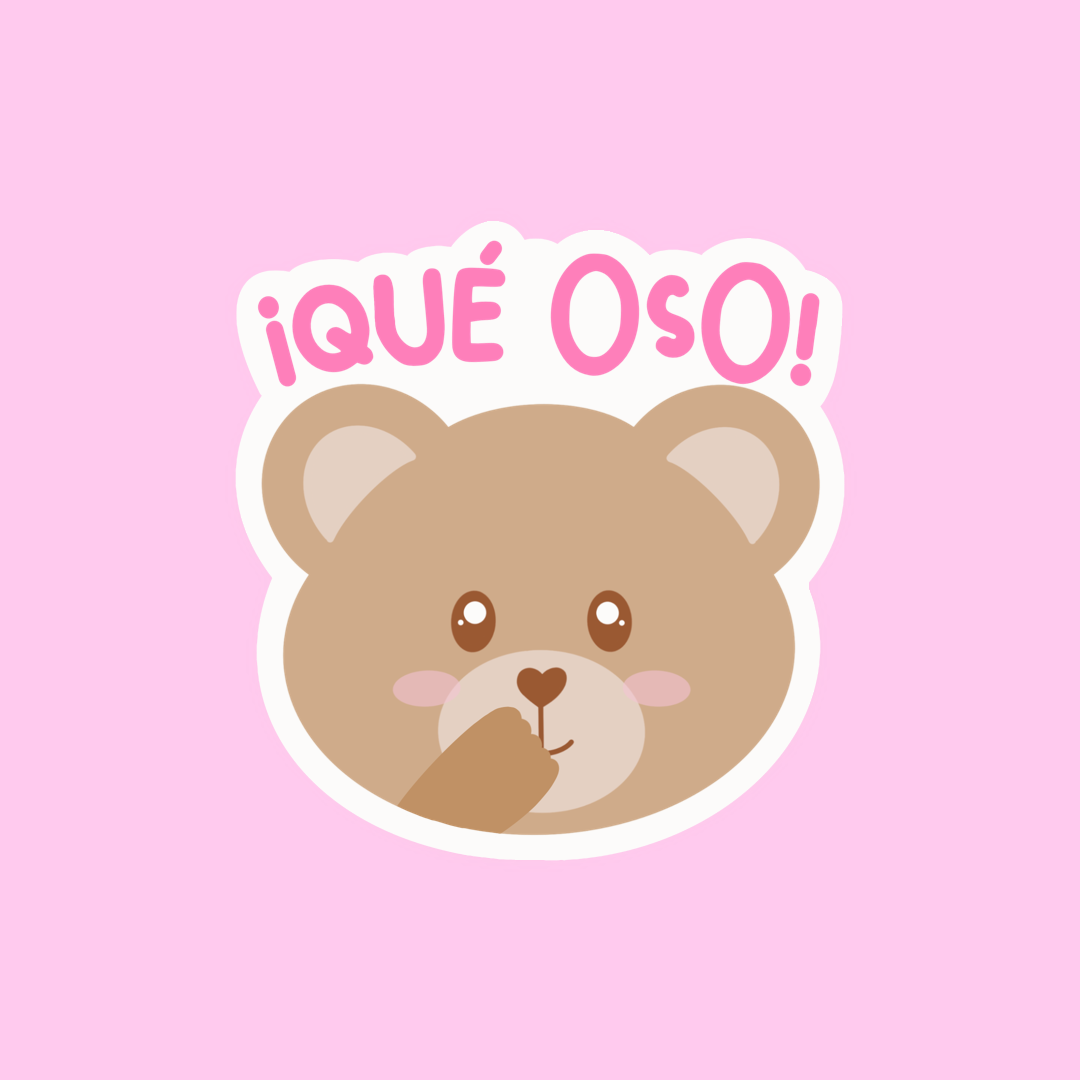 Qué Oso Sticker