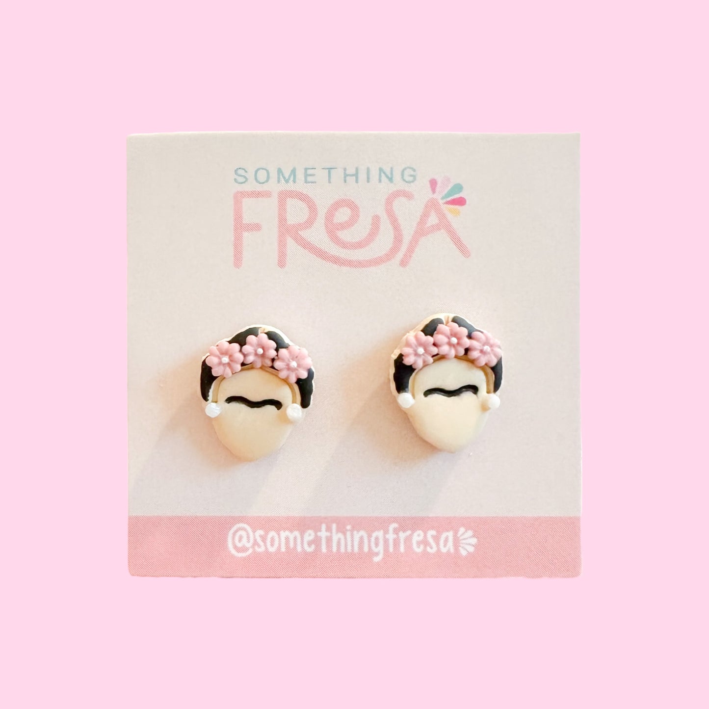 Frida Studs | Pink Flowers