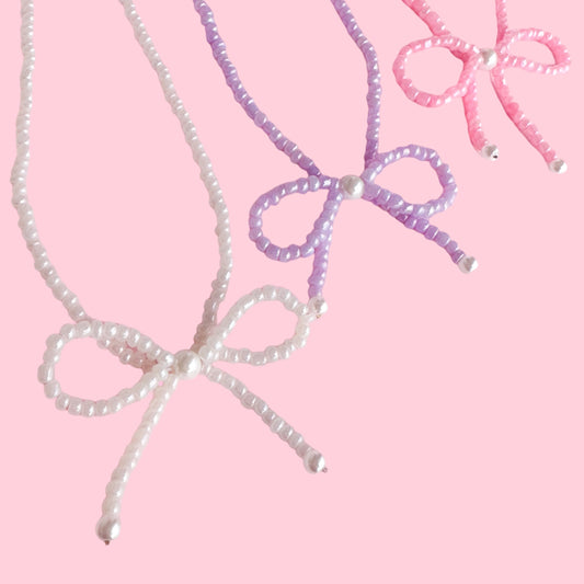 Adjustable Bow Necklace (More Colors Available)