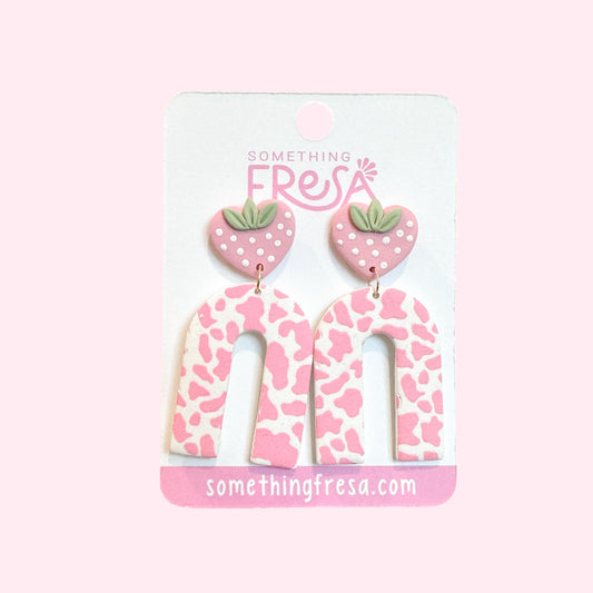 Pink Cow Print Arch