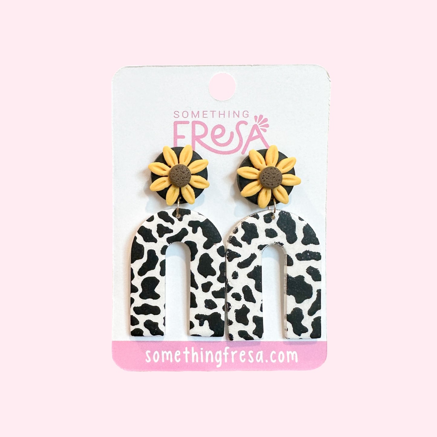 Black Cow Print Arch