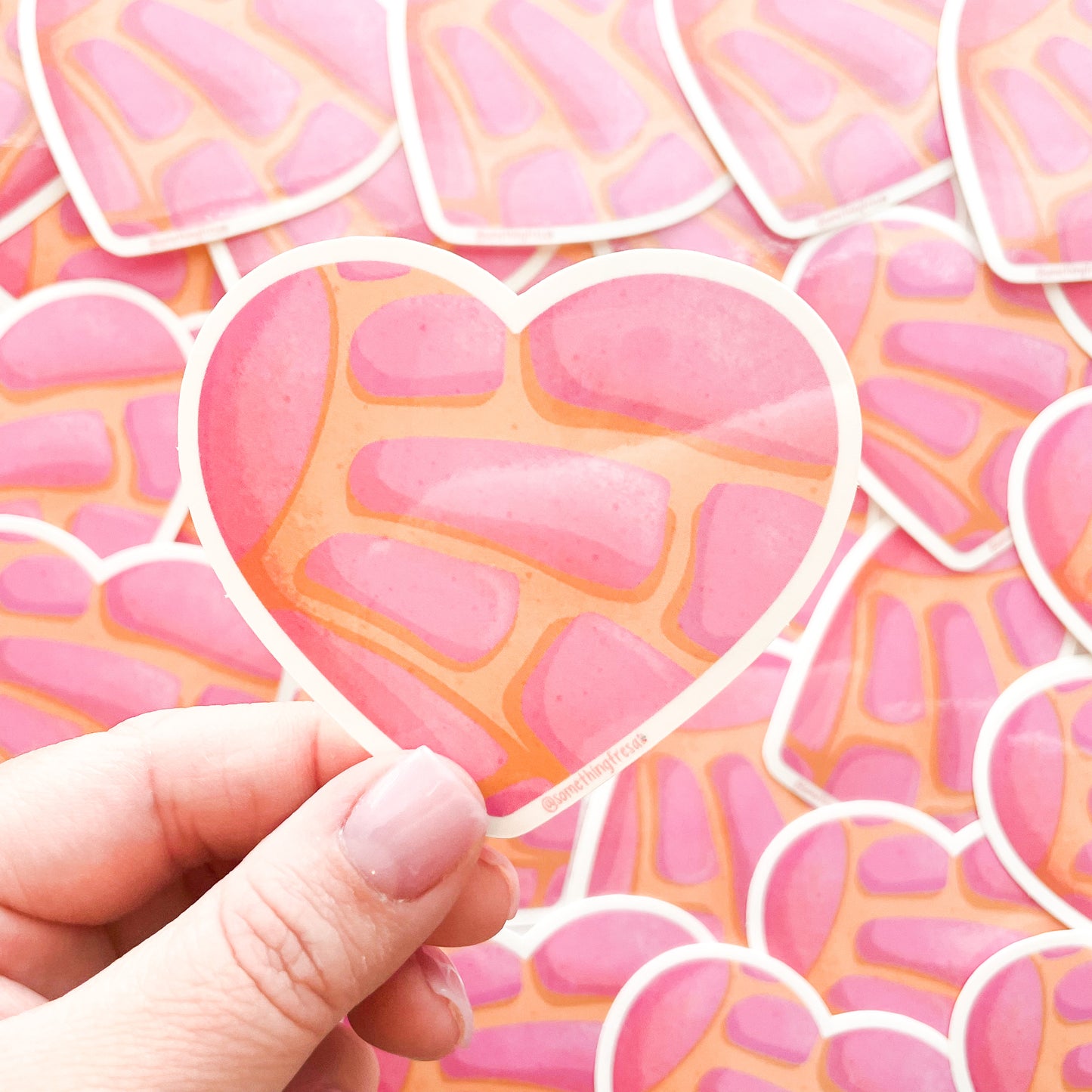 Heart Concha Sticker