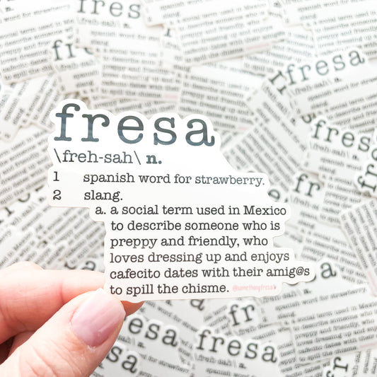 Fresa Definition Sticker
